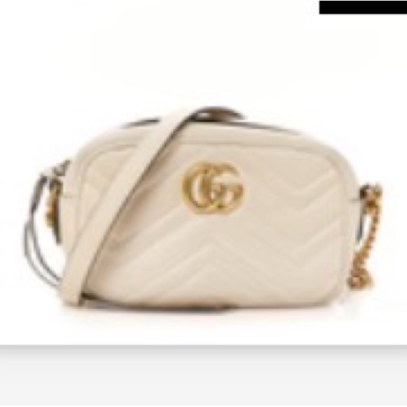 Gucci Beige Chevron Crossbody Bag - Picture 8 of 8
